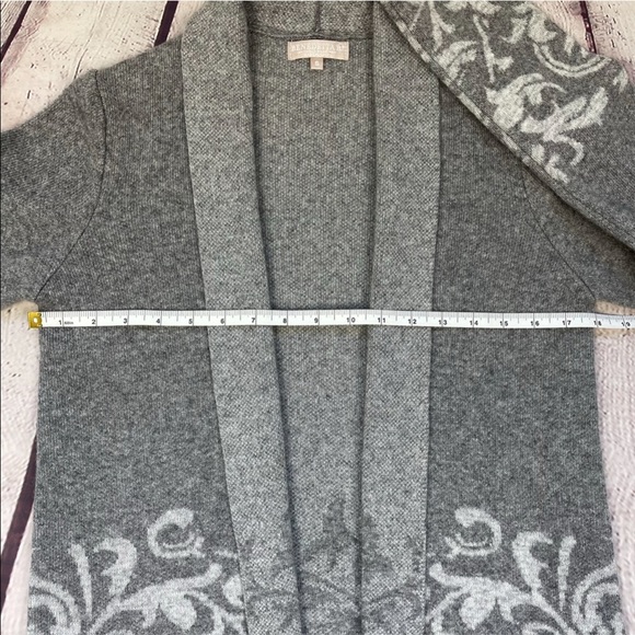 Cashmere Wool Cardigan Open Drape Bendetta B Size Small Gray - Picture 7 of 12